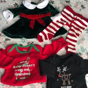 Newborn Christmas Bundle baby girl